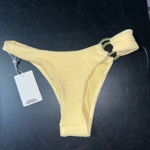 Monday Swimwear Brontë bikini bottom in honey crinkle-Brand New!